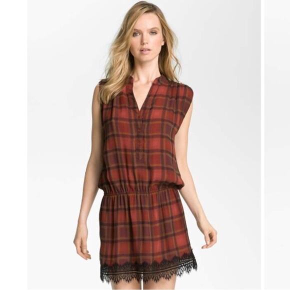 Haute hippie country roads silk lace dress women’s size M - Picture 2 of 8